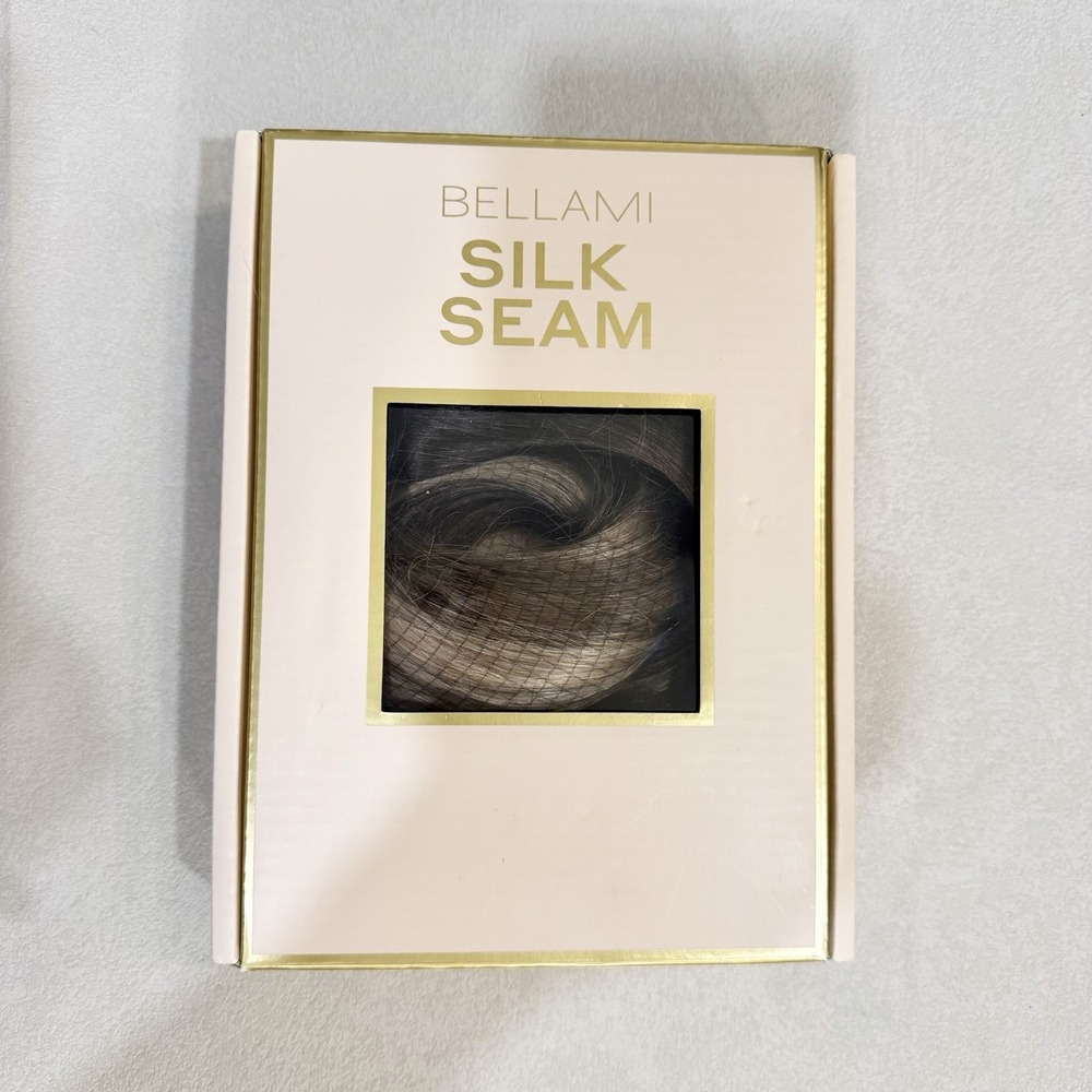 BELLAMI Silk Seam 22" Clip In Hair Extensions Dirty Brunette Highlight NEW 240g